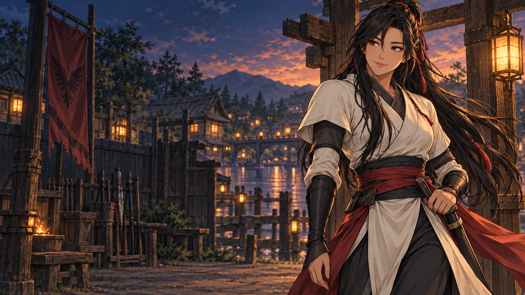 Mali and the world of The Martial Age, in anime-inspired illustration
